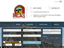 Tablet Screenshot of incasimmobilier.com